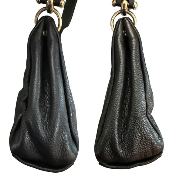 Coach Black Pebbled Leather Mia Shoulder Bag Purse F73196 - Picture 5 of 10